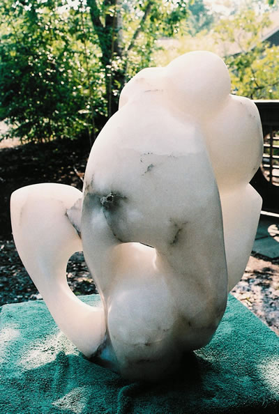 Affectionate Forms, Italian Alabaster sculpture by Bernie Segal
